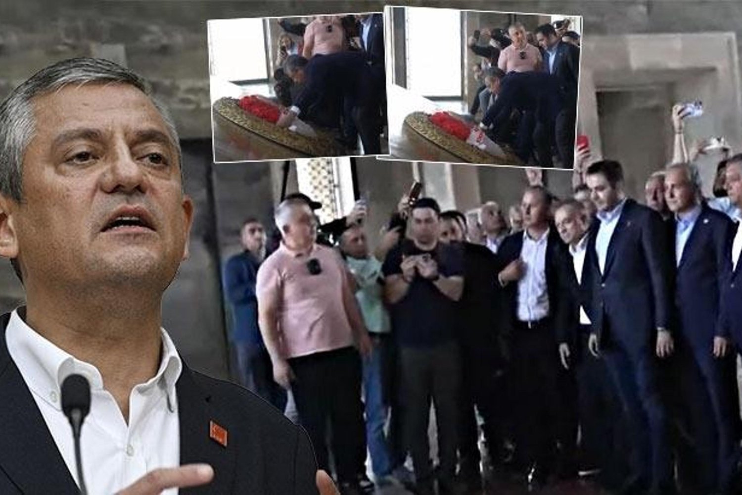 Özgür Özel Anıtkabir'e Çelenk Bırakırken Gerginlik Yarattı: CHP Tartışması Sürüyor