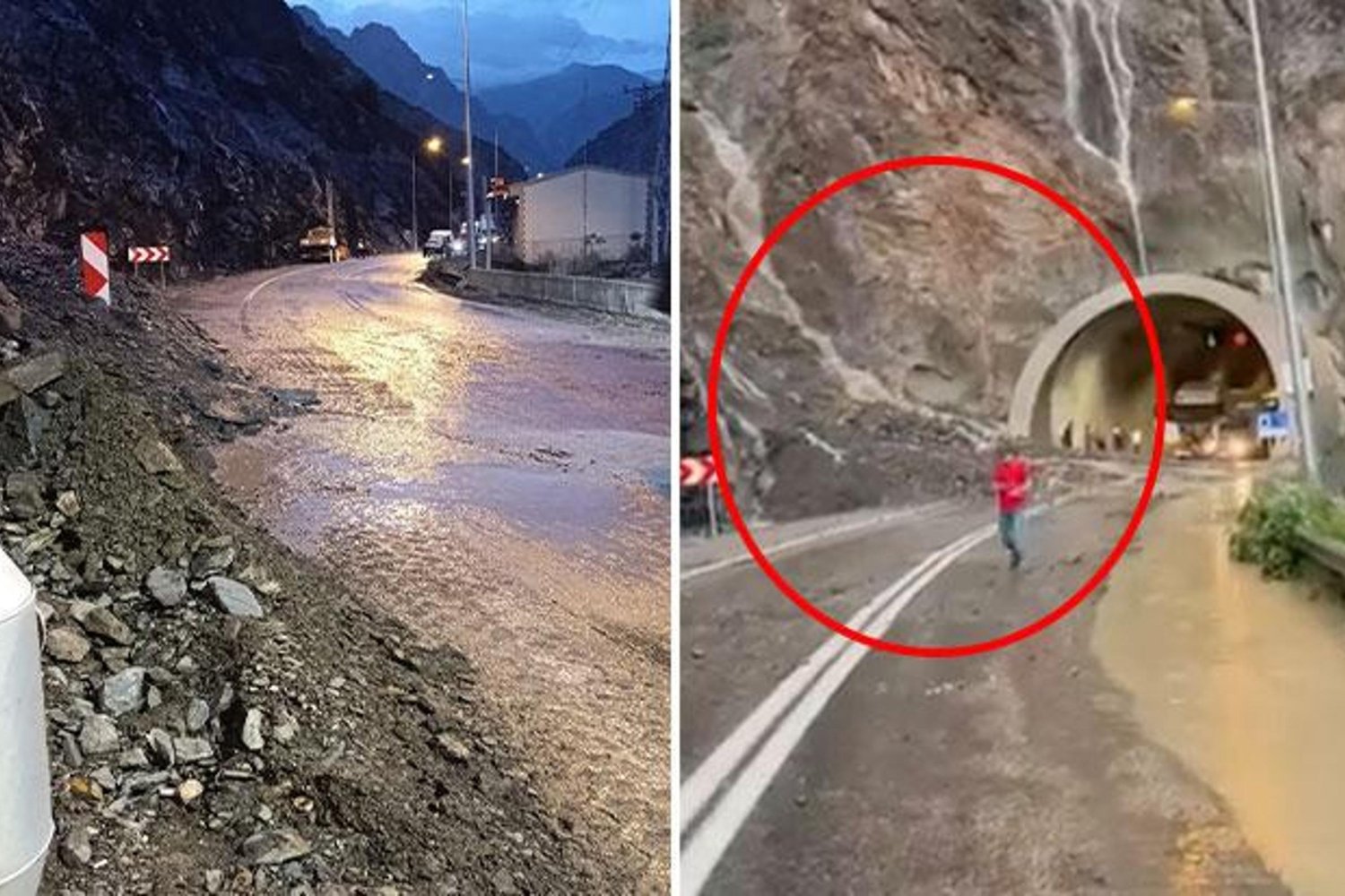 Artvin Yusufeli'nde Şiddetli Yağmur Sonrası Heyelan Ulaşıma Kapattı