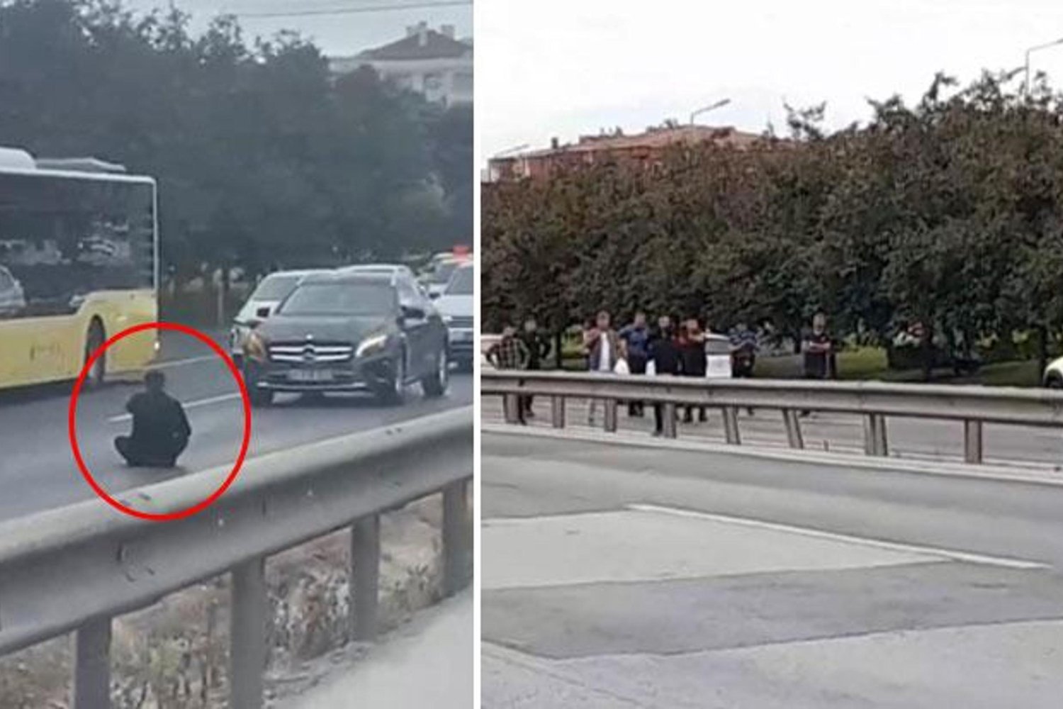 D-100’de Psikolojik Sorunlar Yaşayan Şüpheli Kendine Zarar Vermek İstedi