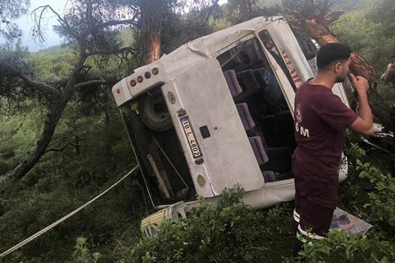 İzmir'de Tarım İşçilerini Taşıyan Midibüs Kaza Yaptı: 22 Yaralı