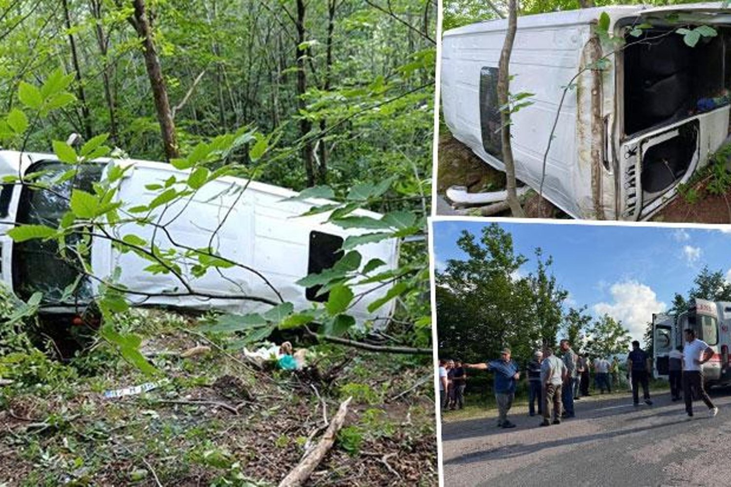 Kumru'da Minibüs Uçuruma Düştü: 10 Yaralı
