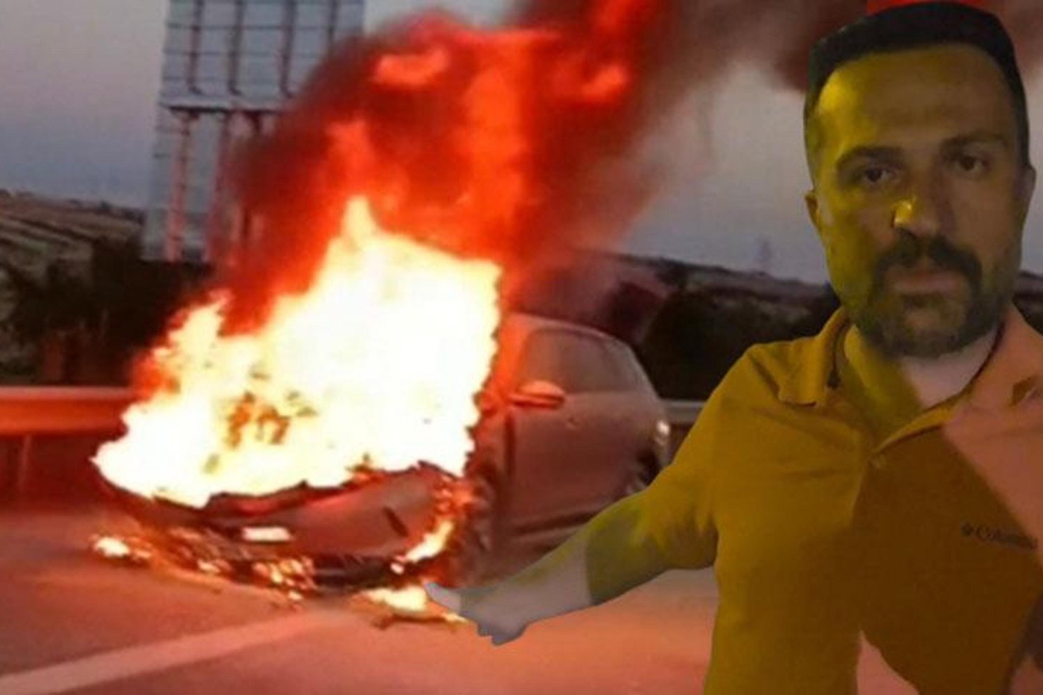 Kuzey Marmara Otoyolu'nda Otomobil Yangını: Aile Büyük Tehlike Atlatırken Kaydedildi