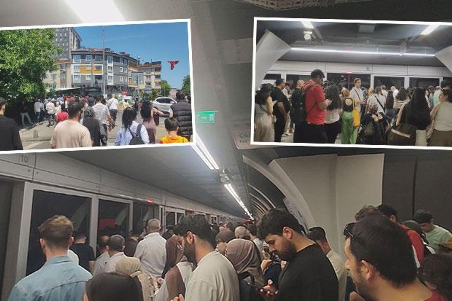İşte M7 Metro'da Yaşanan Arıza ve Yolcu Çilesi