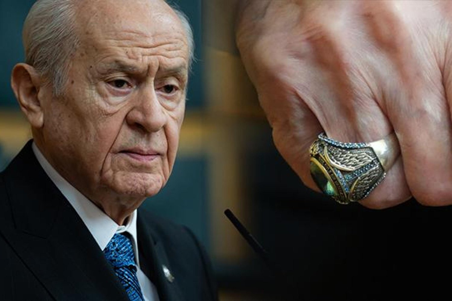 Bahçeli'nin Parlak Sembolü: Blue Topaz Yüzük ve Rozet Anlamı
