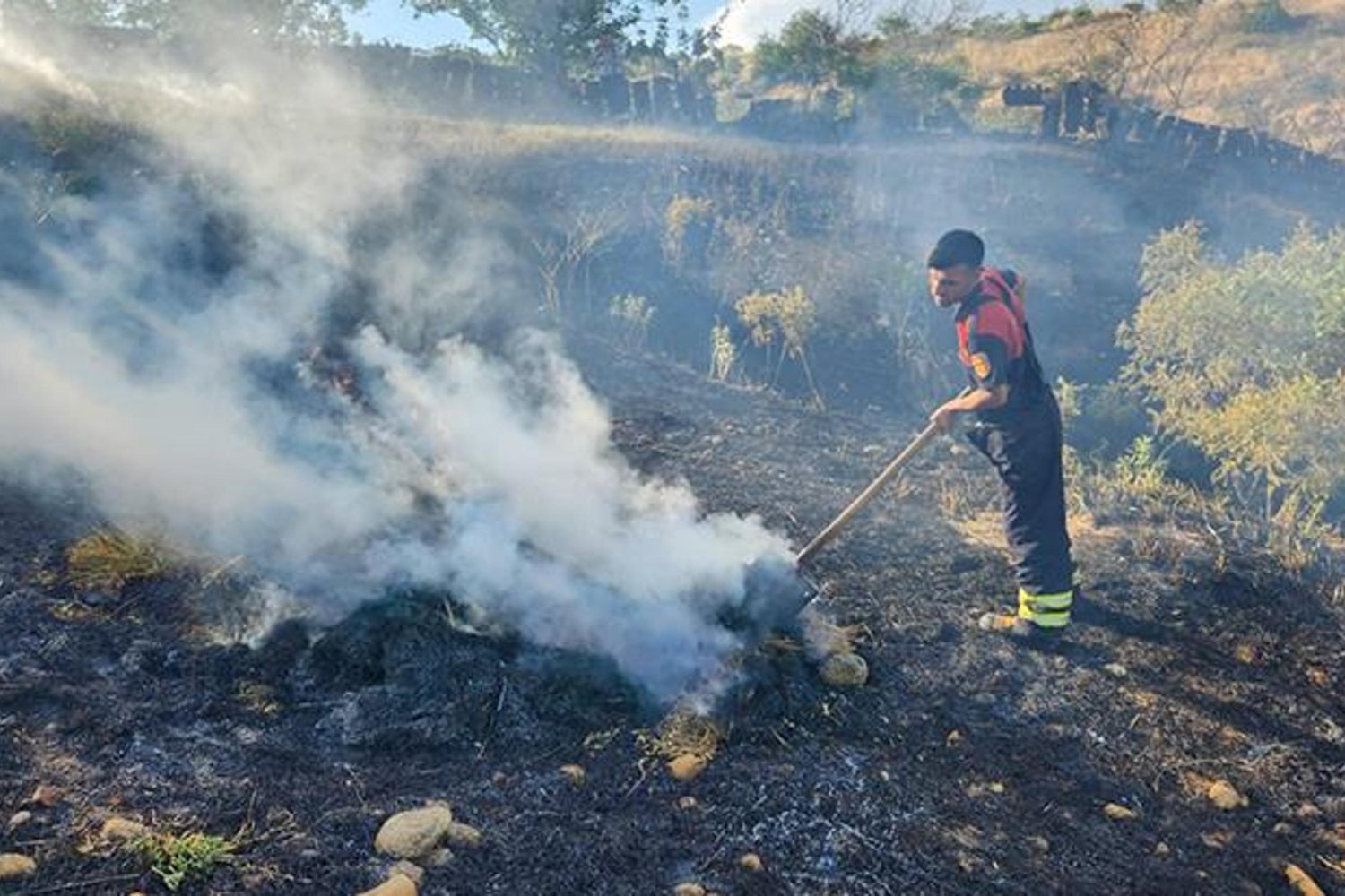 Siirt'te Fıstık Bahçesinde Yangın Üzüntüsü: 2 Dönüm Hasar
