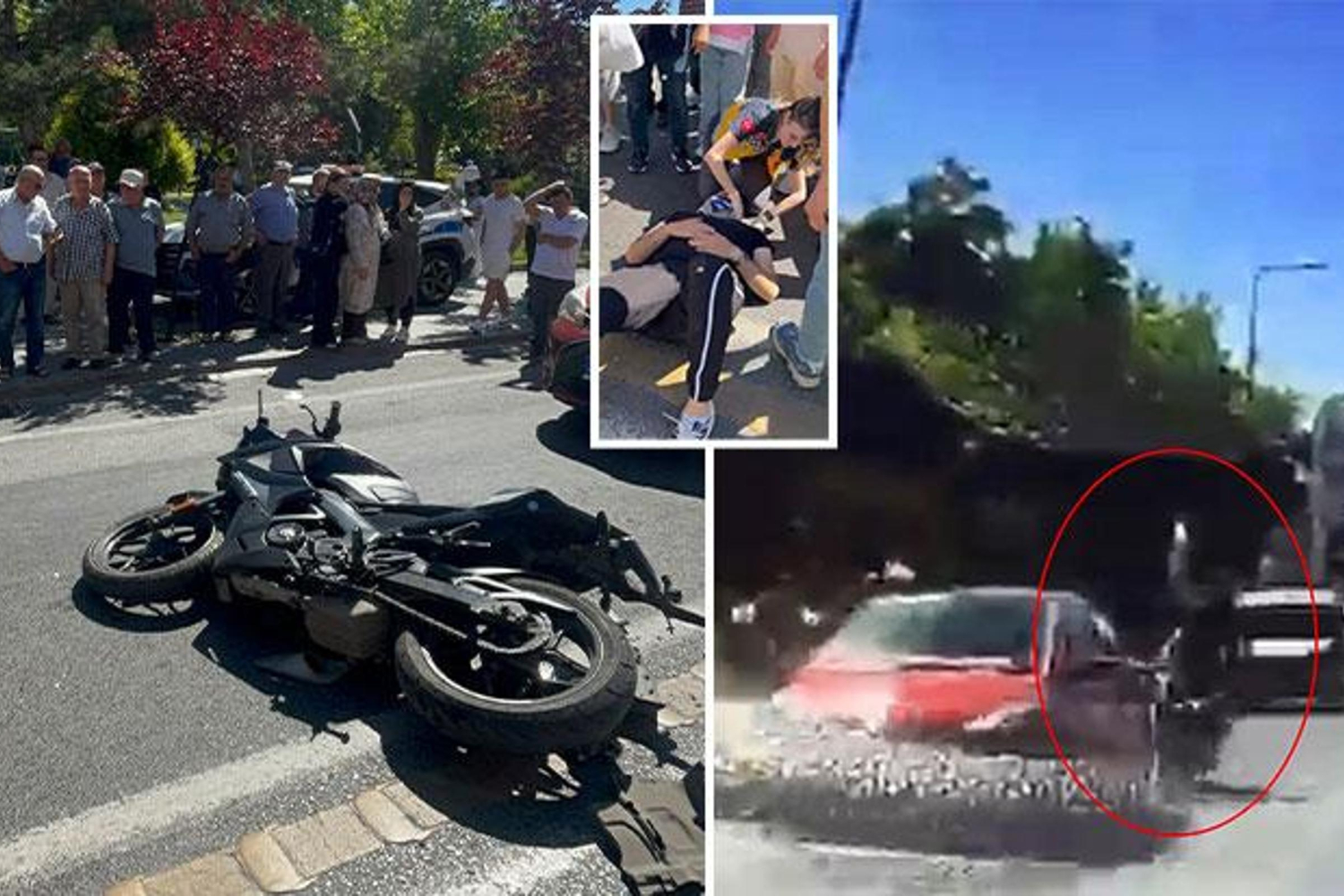 Kazada Motosiklet Sürücüsü Yaralandı: Çorlu'da Trajik Otomobil Kazası